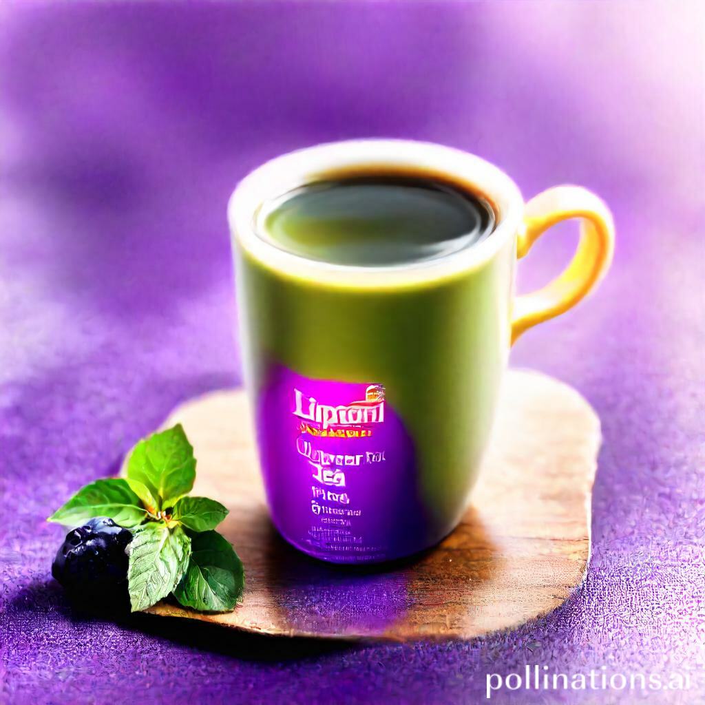 does lipton green tea purple acai blueberry have caffeine